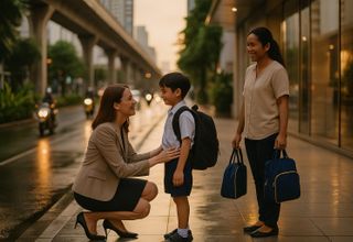 جدول المدرسة مقابل جدول المربية في بانكوك: ما الأنسب للعائلات الوافدة؟