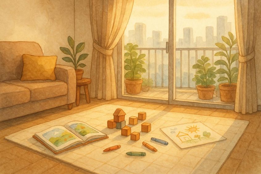 幼児との遊びと保護者観察を含むナニートライアルセッション